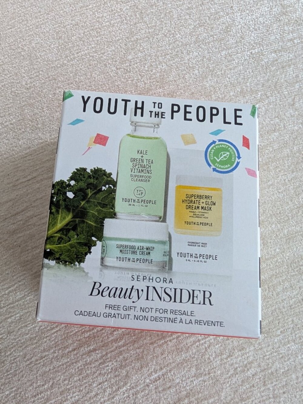 Youth to the People Beauty Insider Trio Gift Set Cleanser Moisturizer Cream Mask - Picture 1 of 2